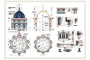 Bản vẽ chi tiết kiến trúc lâu đài file CAD Free part 2