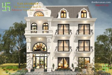 Thiết kế khách sạn mini 3 tầng đẹp tại tp Đà Lạt